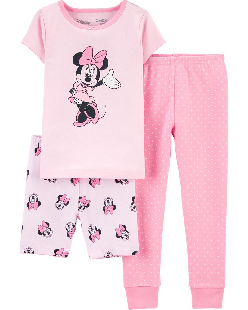 Official Merchandise Disney Minnie Mouse Girls Pyjamas Cotton Short Kids PJs